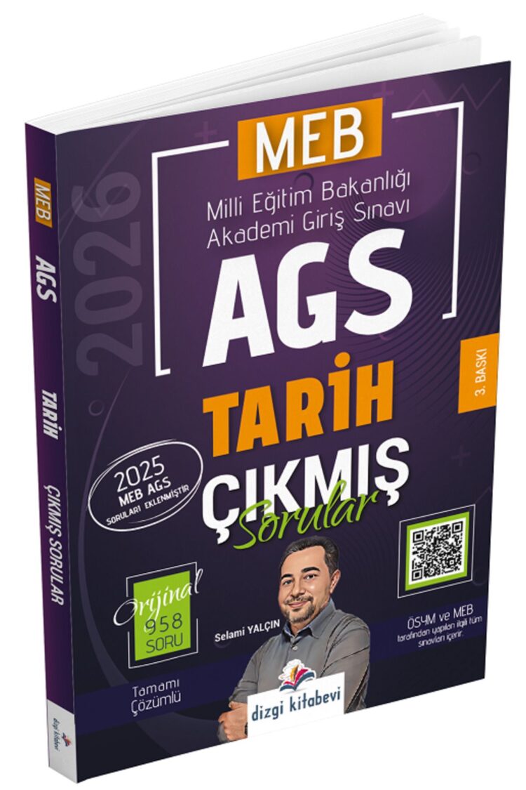 2026 MEB-AGS Tarih Çıkmış Sorular Çözümlü - Selami Yalçın Dizgi Kitap