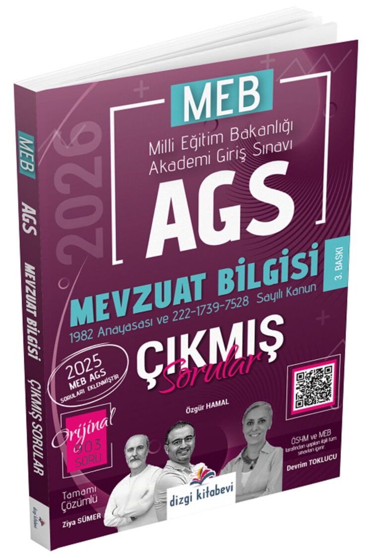 2026 MEB-AGS Mevzuat Bilgisi Çıkmış Sorular Çözümlü - Ziya Sümer, Özgür Hamal, Devrim To