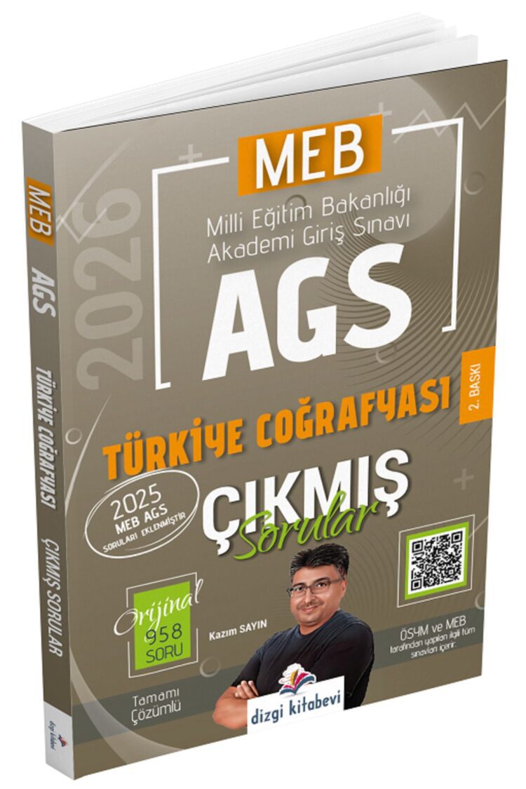 2026 MEB-AGS Türkiye Coğrafyası Çıkmış Sorular Çözümlü - Kazım Sayın Dizgi Kitap