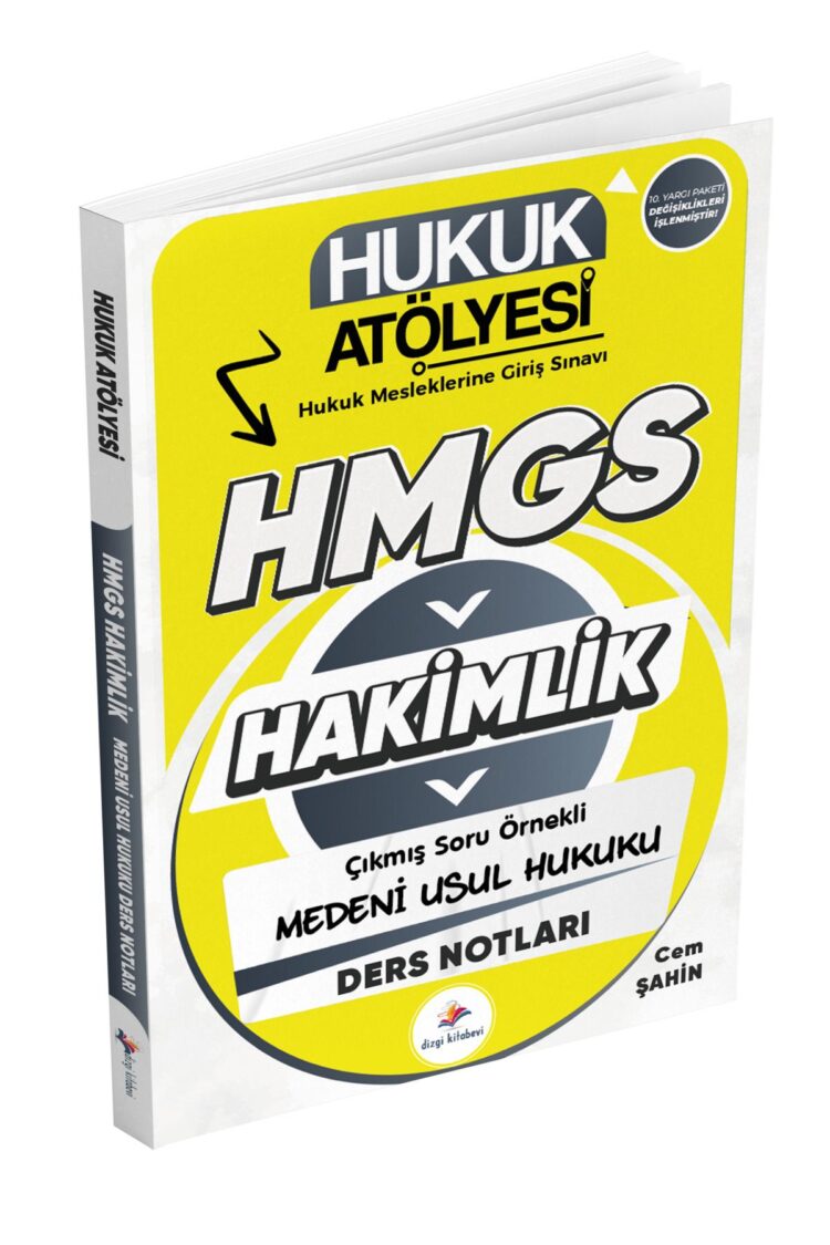 Hukuk Atölyesi Hakimlik HMGS Çıkmış Soru Örnekli Medeni Usul Hukuku Ders Notları Cem Şahin