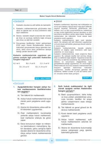 Alternative view of Hukuk Atölyesi HMGS Hakimlik Ne Sordu Ne Sorar Medeni Usul Hukuku Çözümlü Soru Bankası