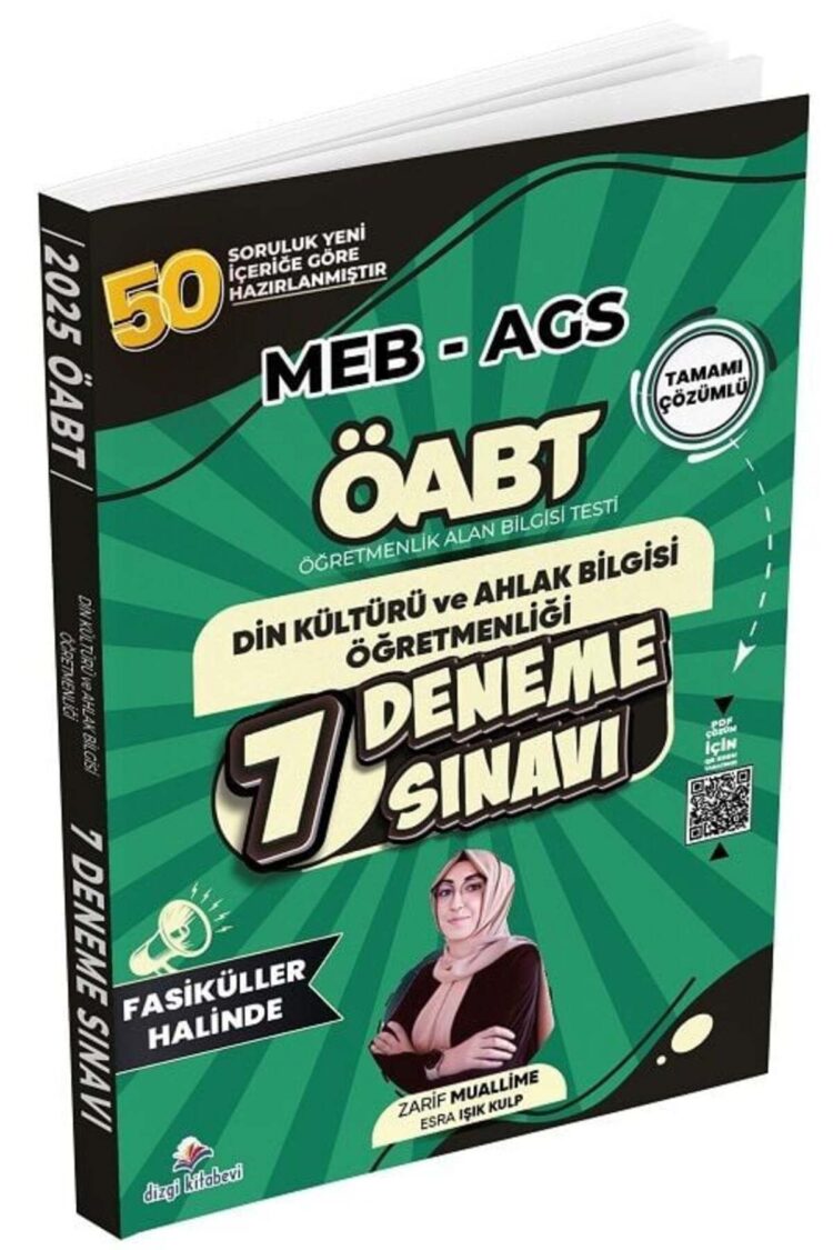 Öabt Meb-ags Dkab Din Kültürü Ve Ahlak Bilgisi Öğretmenliği 7 Deneme Fasikül Çözümlü - E