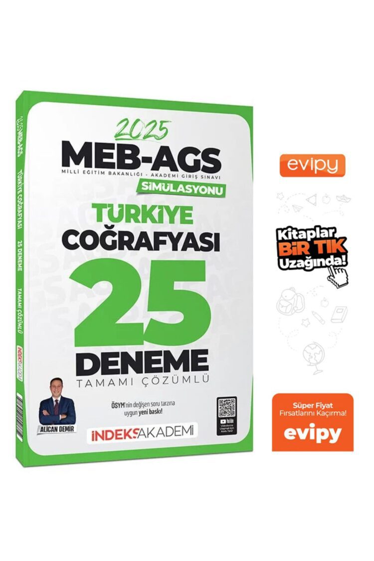 2025 MEB-AGS Simülasyonu Türkiye Coğrafyası 25 Deneme Çözümlü - Alican Demir Ayraç Hediyeli