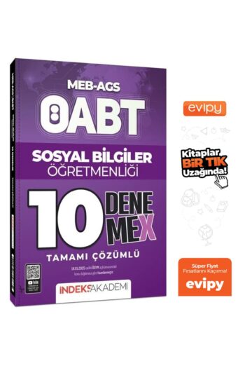 2025 ÖABT MEB-AGS Sosyal Bilgiler Öğretmenliği 10 DenemeX Çözümlü Ayraç Hediyeli