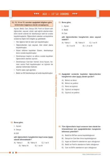 Alternative view of 2025 Meb Ags 10'lu Deneme Adem Hakan