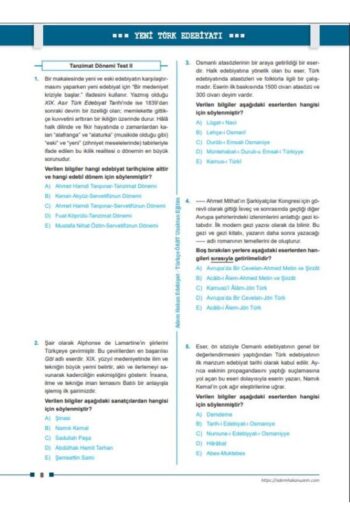 Alternative view of 2025 Meb Ags ÖABT Türk Dili ve Edebiyatı Öğretmenliği Soru Bankası Adem Hakan