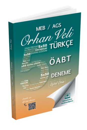 2025 Meb Ags ÖABT Orhan Veli Türkçe Öğretmenliği Dijital Çözümlü 5 Deneme Adem Hakan