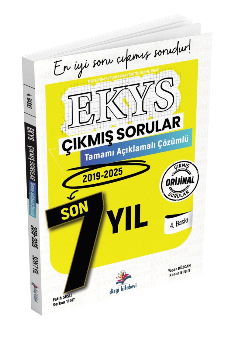 MEB EKYS Müdür ve Müdür Yardımcılığı Tamamı Açıklamalı Son 7 Yıl Çıkmış Sorular Fatih Sesli 4. Baskı