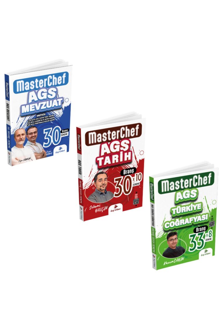 2025 MasterChef MEB AGS Mevzuat, Türkiye Coğrafyası ve Tarih Branş Deneme Seti