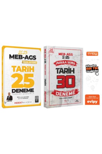 2025 MEB-AGS Tarih 55 Deneme 2 Kitap - İsmail Adıgüzel, Aydın Yüce Ayraç Hediyeli