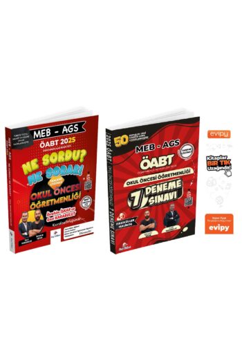 2025 ÖABT MEB-AGS Okul Öncesi Öğretmenliği Ne Sordu Ne Sorar Soru + 7 Deneme İbrahim İşkar 2 Kitap