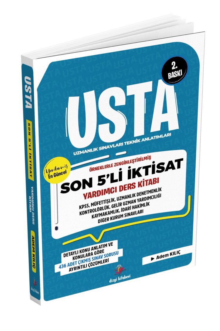 2025 Usta Son 5'li İktisat Konu Anlatımı ve Tamamı Çözümlü Çıkmış Sorular Adem Kılıç 2. Baskı