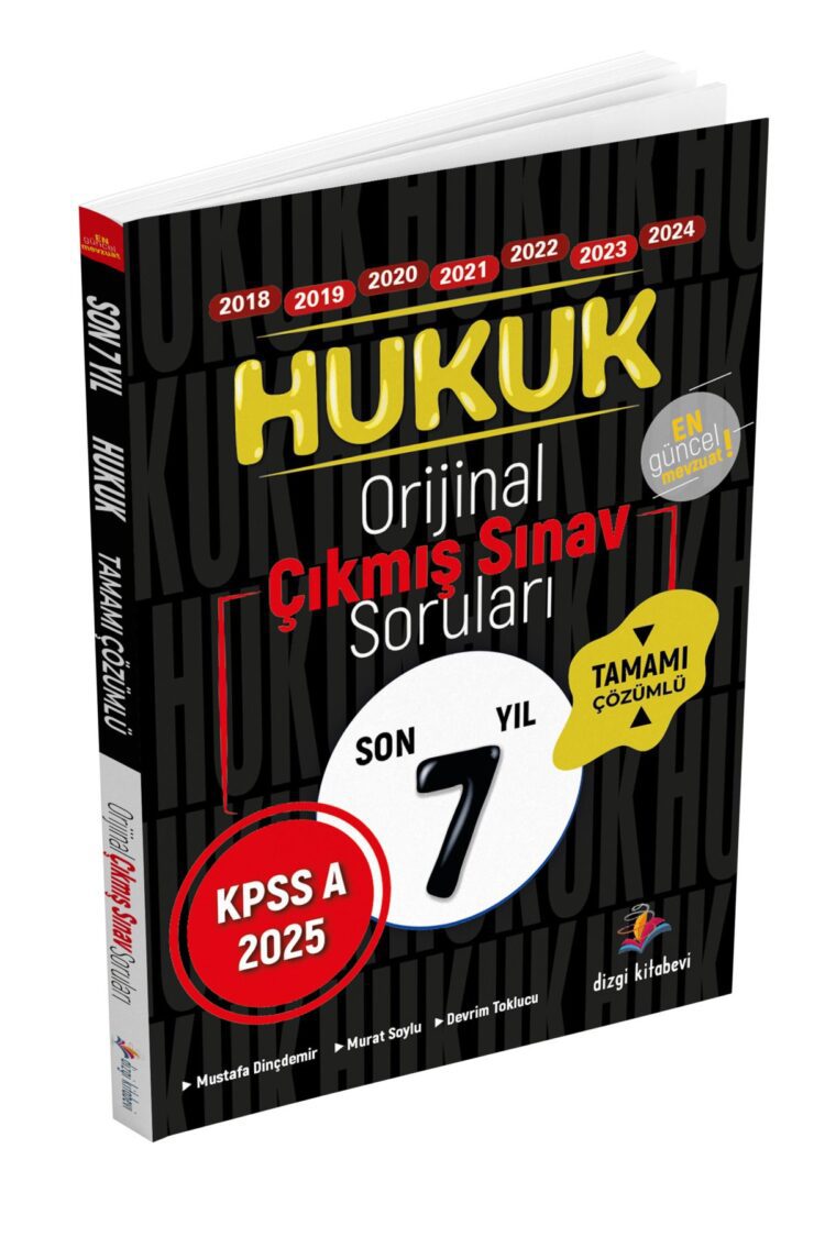 2025 KPSS A Hukuk Son 7 Yıl Tamamı Çözümlü Orijinal Çıkmış Sorular