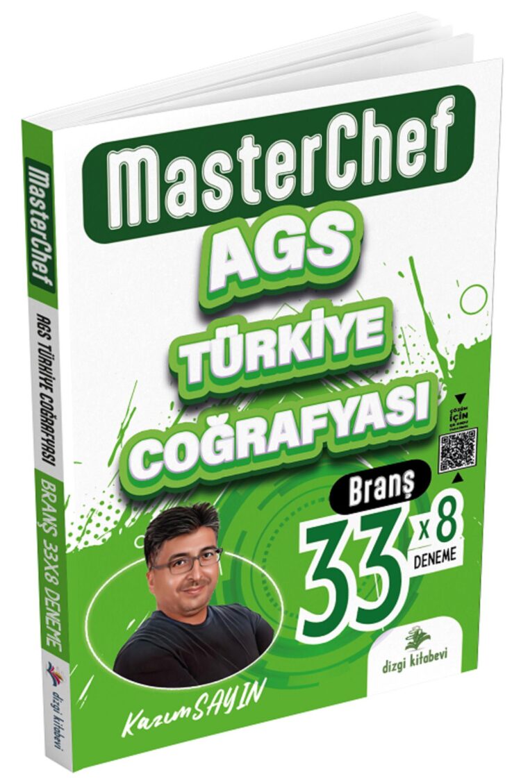 MEB-AGS Türkiye Coğrafyası MasterChef 33x8 Deneme Çözümlü - Kazım Sayın Dizgi Kitap