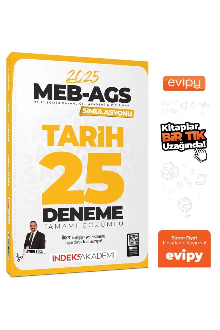 2025 MEB-AGS Simülasyonu Tarih 25 Deneme Çözümlü - Aydın Yüce Ayraç Hediyeli