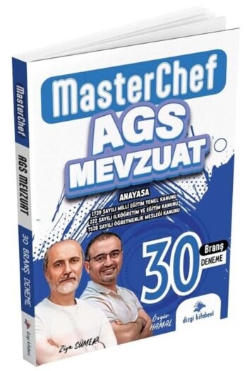 2025 MEB-AGS Mevzuat MasterChef 30 Deneme Çözümlü - Ziya Sümer, Özgür Hamal Dizgi Kitap