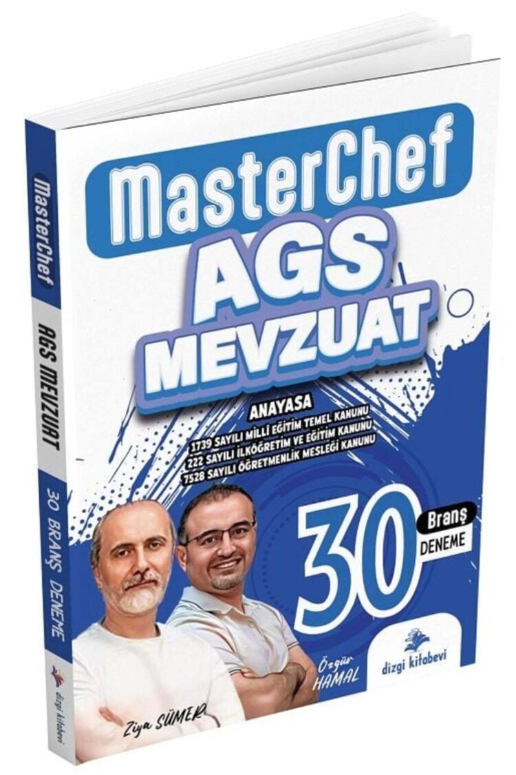 2025 MEB-AGS Mevzuat MasterChef 30 Deneme Çözümlü - Ziya Sümer, Özgür Hamal Dizgi Kitap