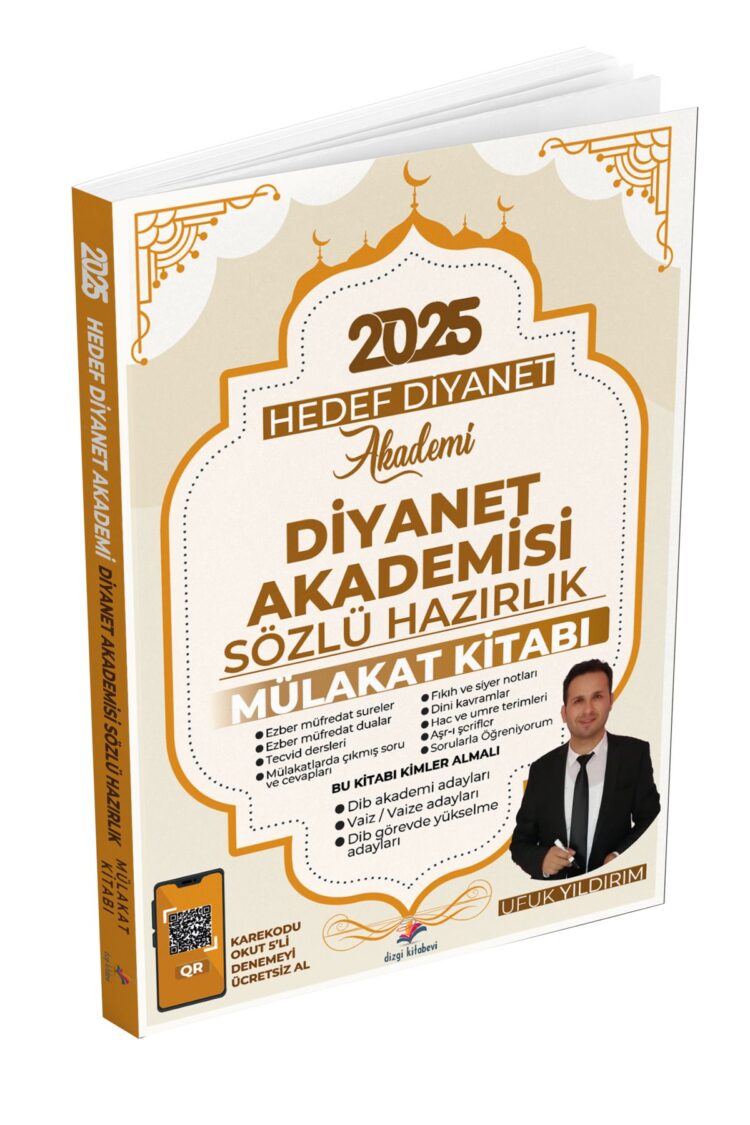 2025 Diyanet İşleri Başkanlığı Hedef Diyanet Akademisi Sözlü Mülakat Kitabı Ufuk Yıldırım
