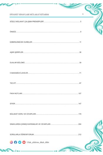 Alternative view of 2025 Diyanet İşleri Başkanlığı Hedef Diyanet Akademisi Sözlü Mülakat Kitabı Ufuk Yıldırım