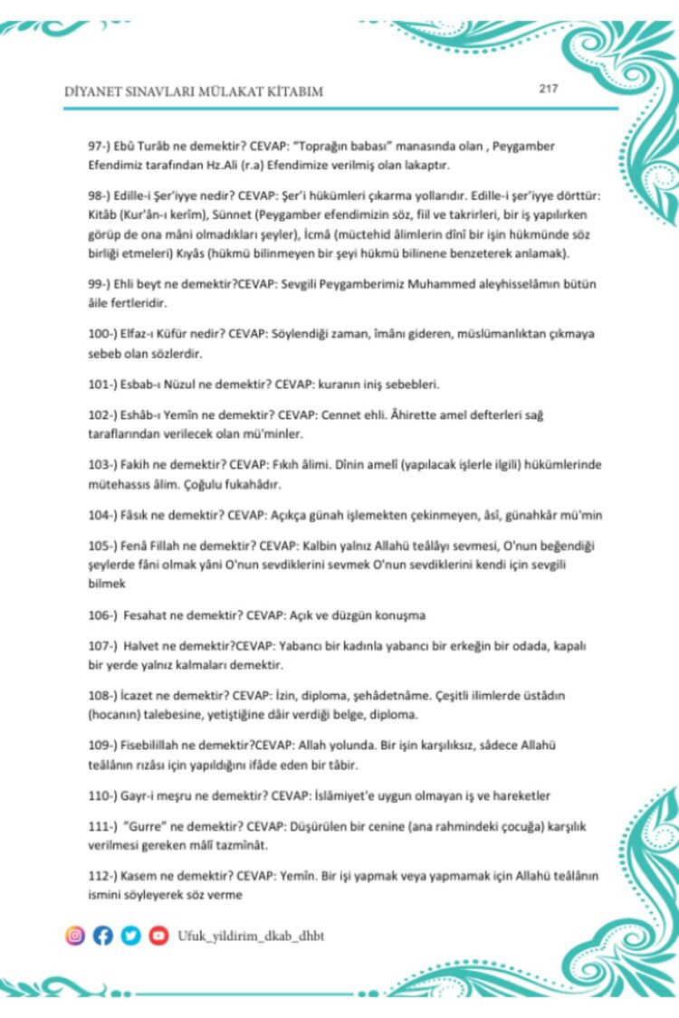 2025 Diyanet İşleri Başkanlığı Hedef Diyanet Akademisi Sözlü Mülakat Kitabı Ufuk Yıldırım - Görsel 3
