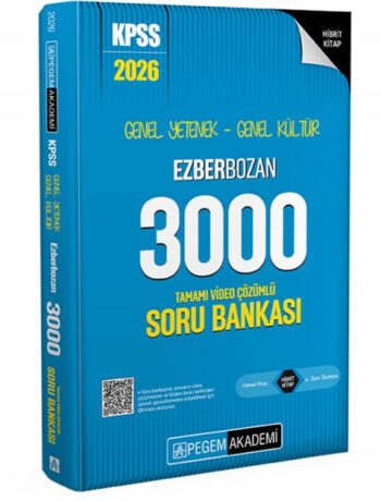 2026 Kpss Genel Yetenek Genel Kültür Ezberbozan 3000 Tamamı Video Çözümlü Soru Bankası
