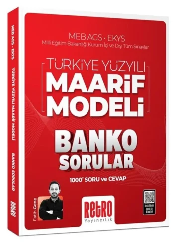 Retro 2026 MEB-AGS EKYS Türkiye Yüzyılı Maarif Modeli Banko Sorular - Fatih Genç Retro Yayıncılık