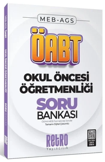 Retro ÖABT MEB-AGS Okul Öncesi Öğretmenliği Soru Bankası Çözümlü Retro Yayıncılık
