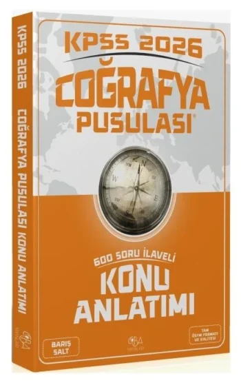CBA Yayınları 2026 KPSS Coğrafya Pusulası Konu Anlatımı - Barış Salt CBA Yayınları