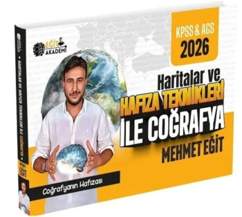 Eğit Akademi 2026 KPSS MEB-AGS Haritalar ve Hafıza Teknikleri ile Coğrafya - Mehmet Eğit Eğit Akademi - İADESİZ