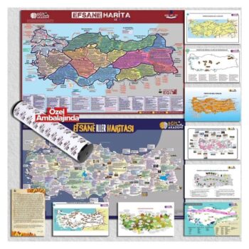 Eğit Akademi KPSS TYT AYT Efsane 10 lu Harita Seti - Mehmet Eğit Eğit Akademi