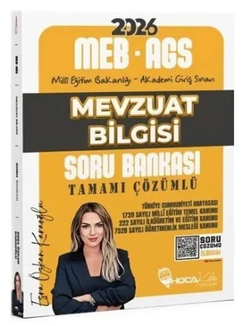 Hoca Kafası 2026 MEB-AGS Mevzuat Bilgisi Soru Bankası Çözümlü - Esra Özkan Karaoğlu Hoca Kafası Yayınları