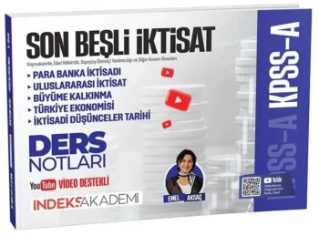 İndeks Akademi KPSS A Grubu Son Beşli İktisat Video Ders Notları - Emel Aksaç İndeks Akademi Yayıncılık