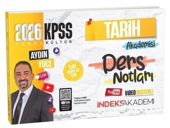 İndeks Akademi 2026 KPSS Tarih Akademisi Video Ders Notları - Aydın Yüce İndeks Akademi Yayıncılık