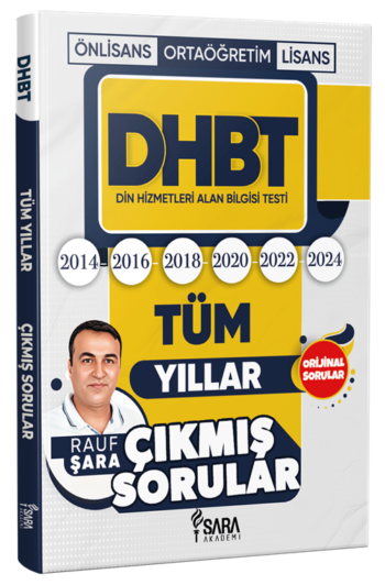 Şara Akademi 2026 DHBT Çıkmış Sorular Tüm Yıllar - Rauf Şara Şara Akademi