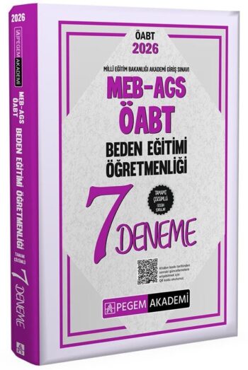 Pegem 2026 ÖABT MEB-AGS Beden Eğitimi Öğretmenliği 7 Deneme Çözümlü Pegem Akademi Yayınları
