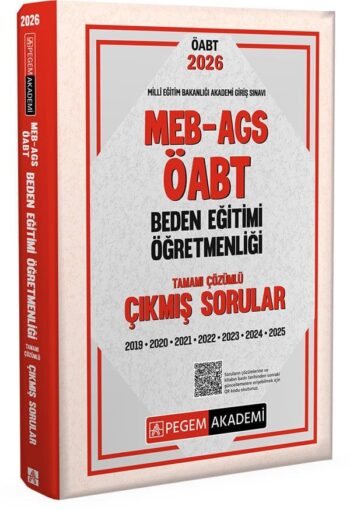 Pegem 2026 ÖABT MEB-AGS Beden Eğitimi Öğretmenliği Çıkmış Sorular Çözümlü Pegem Akademi Yayınları