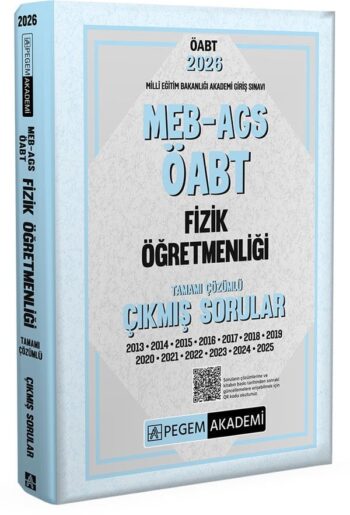 Pegem 2026 ÖABT MEB-AGS Fizik Öğretmenliği Çıkmış Sorular Çözümlü Pegem Akademi Yayınları