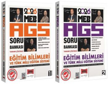 YENİ AGS - Yargı 2026 MEB-AGS Eğitim Bilimleri ve Türk Milli Eğitim Sistemi Soru Bankası Modül 1-2 2 li Set - Tufan Genç Yargı Yayınları