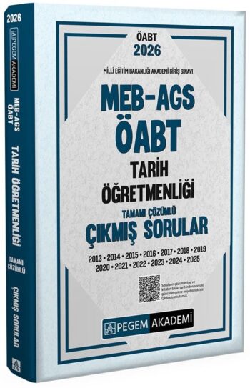 Pegem 2026 ÖABT MEB-AGS Tarih Öğretmenliği Çıkmış Sorular Çözümlü Pegem Yayınları