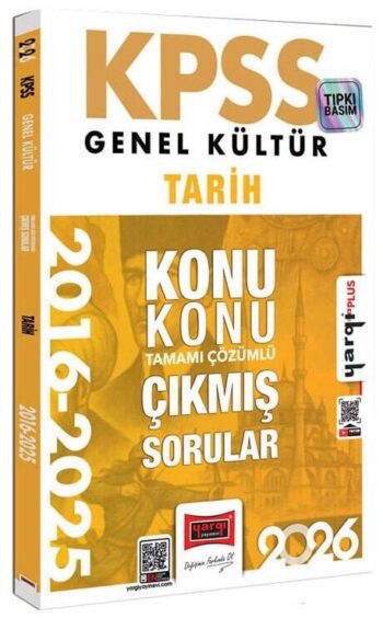 Yargı 2026 KPSS Tarih Çıkmış Sorular 2016-2025 Konu Konu Çözümlü Yargı Yayınları