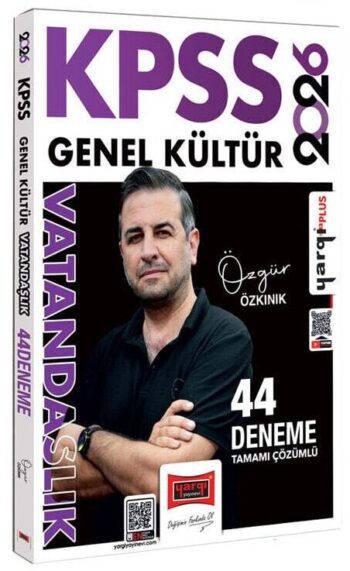 Yargı 2026 KPSS Vatandaşlık 44 Deneme Çözümlü - Özgür Özkınık Yargı Yayınları