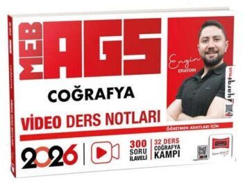 Yargı 2026 MEB-AGS Coğrafya Video Ders Notları - Engin Eraydın Yargı Yayınları