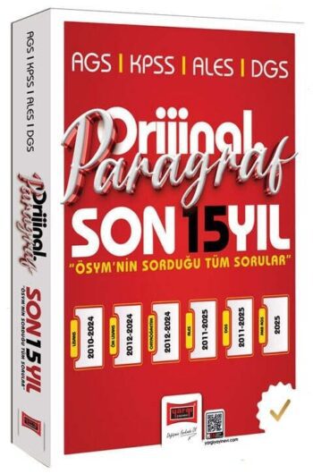 Yargı 2026 KPSS MEB-AGS ALES DGS Paragraf Orijinal Çıkmış Sorular Son 15 Yıl Çözümlü Yargı Yayınları