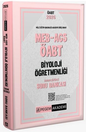 Pegem 2026 ÖABT MEB-AGS Biyoloji Öğretmenliği Soru Bankası Çözümlü Pegem Akademi Yayınları