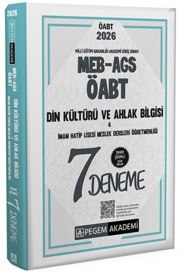 Pegem 2026 ÖABT MEB-AGS Din Kültürü ve Ahlak Bilgisi Öğretmenliği 7 Deneme Çözümlü Pegem Akademi Yayınları