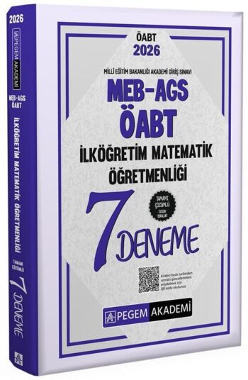 Pegem 2026 ÖABT MEB-AGS İlköğretim Matematik Öğretmenliği 7 Deneme Çözümlü Pegem Akademi Yayınları
