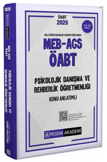 Pegem 2026 ÖABT MEB-AGS Psikolojik Danışma ve Rehberlik Konu Anlatımlı Pegem Akademi Yayınları