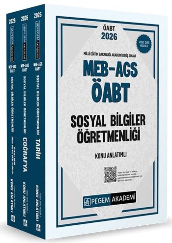 Pegem 2026 ÖABT MEB-AGS Sosyal Bilgiler Öğretmenliği Konu Anlatımlı Modüler Set Pegem Akademi Yayınları