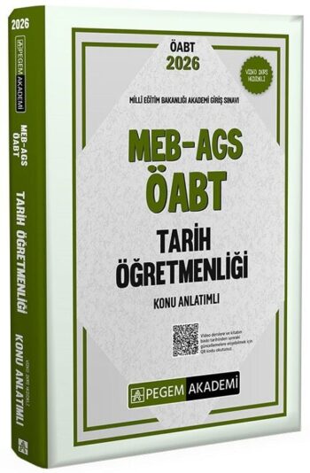 Pegem 2026 ÖABT MEB-AGS Tarih Öğretmenliği Konu Anlatımı Pegem Akademi Yayınları