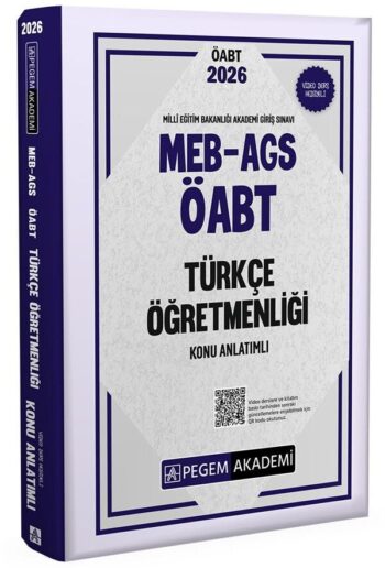 Pegem 2026 ÖABT MEB-AGS Türkçe Öğretmenliği Konu Anlatımlı Pegem Akademi Yayınları